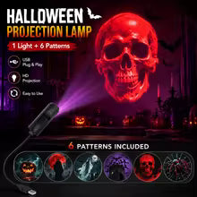 Proyector LED Halloween 6 Diseños