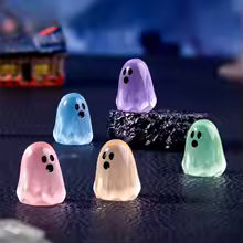 Fantasmas luminosos LED halloween (pack de 4)